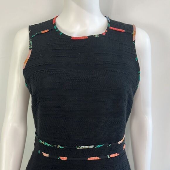 Kate Spade New with Tags Black with Multi Print Trim Dress - Picture 6 of 10